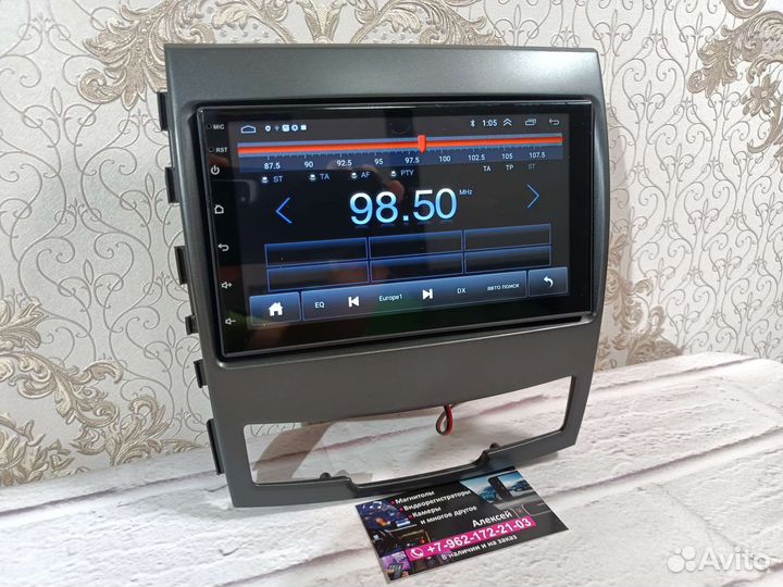 Магнитола Ssangyong Action new android новая