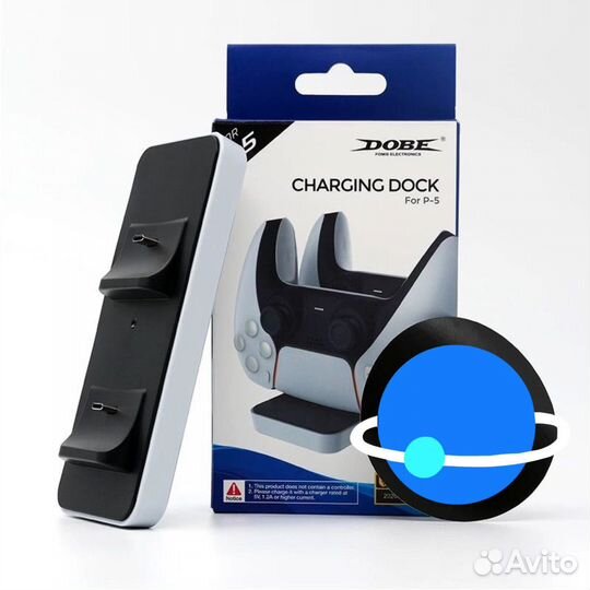 Зарядная станция PS5 Dobe для 2-х джойстиков