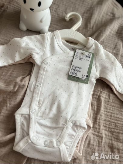Боди для новорожденной девочки 50см H&M