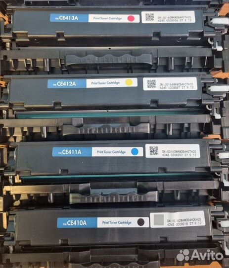 Картриджи HP 305A 4 шт б/у