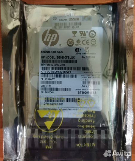 Диски 900Гб HP 665749-001 (QR478A, ST9900805SS)