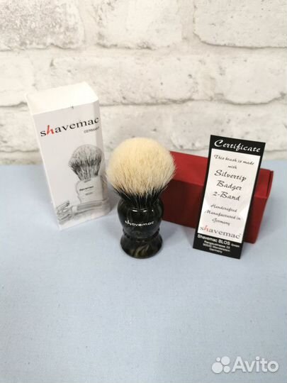 Помазок Shavemac ML3 Silvertip 2-Band