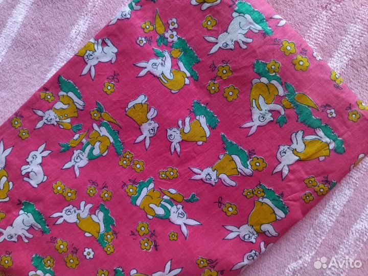 5 отрезов ткани. Хлопок