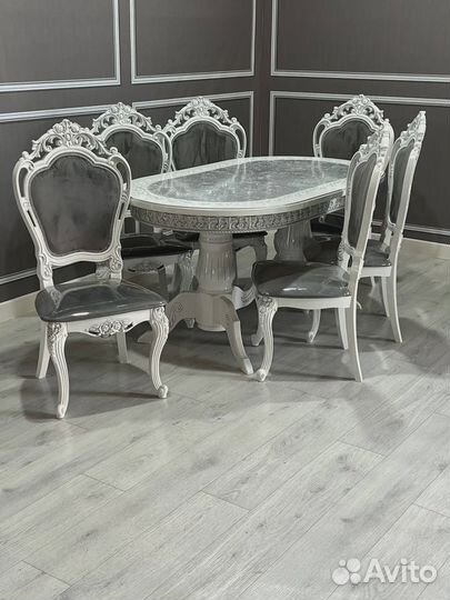 Кухонный стол стулья обеденная группа лапка шейх