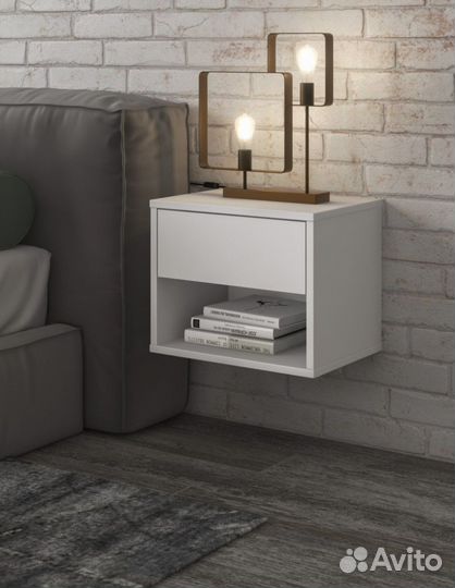 Прикроватная подвесная, напольная тумба новая