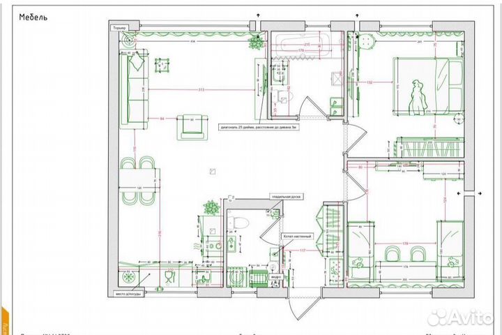 Дом 94м² на участке 7сот