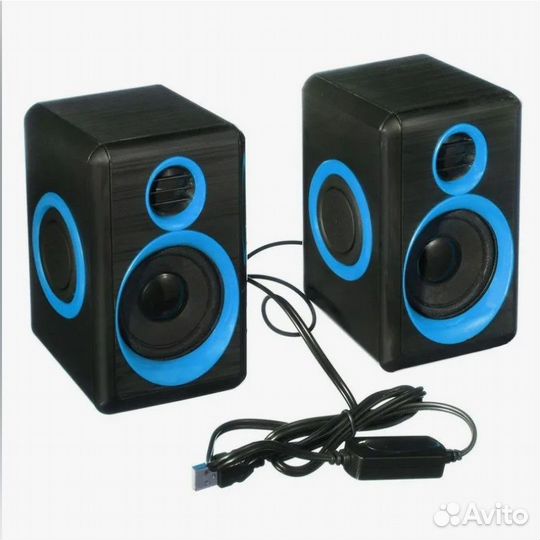 Активная акустич. система 2.0 FT-165 Black-blue