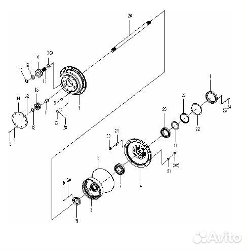 Барабан зубчатый (Z-51) - 29070000481 (sdlg)