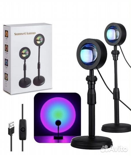 Лампа селфи радуга/Лампа настольная/Ночник