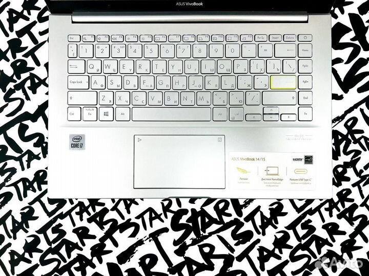 Компактный ноутбук asus Vivobook на Intel Core