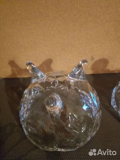 Хрустальная конфетница с крышкой СССР