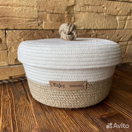 Корзина из джута