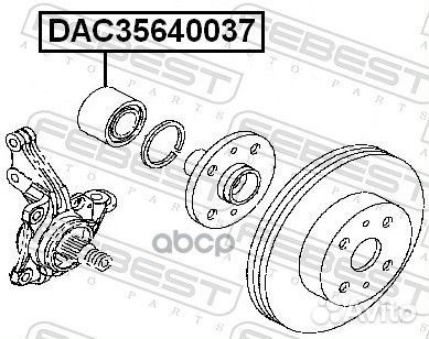 Подшипник ступичный передний 35x64x37 DAC356400