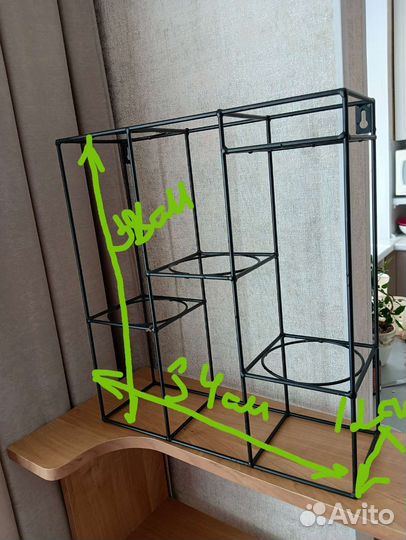 Полка настенная для цветов