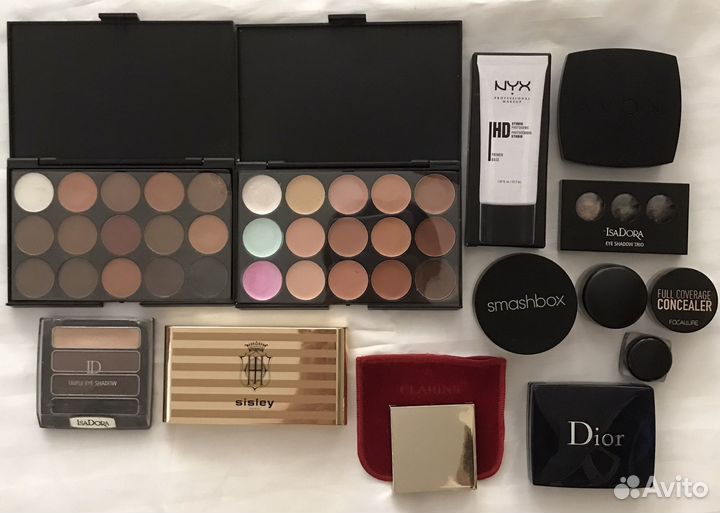 Косметика dior sisley clarins IsaDora avon nyx
