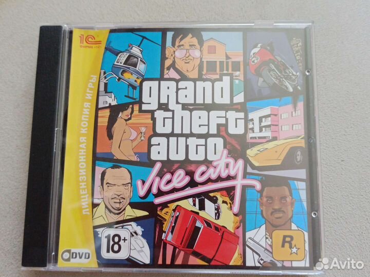 Диск с игрой для пк. GTA Vice city
