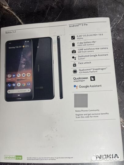 Nokia 3.2 Android One, 3/64 ГБ