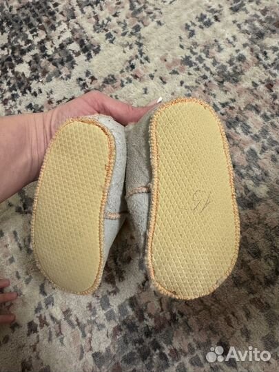 Пинетки натуральный мех