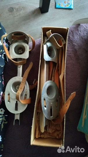 Коньки детские двухполозные СССР