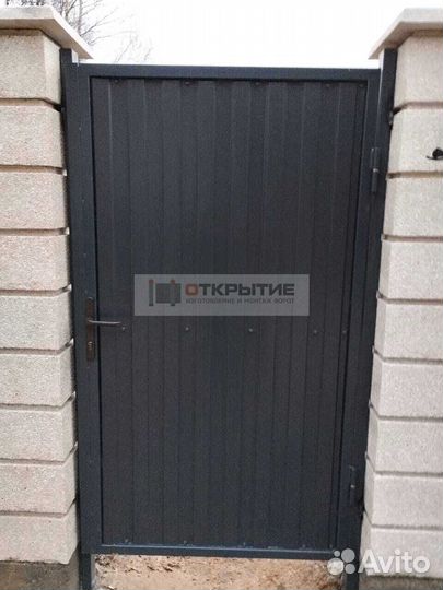 Откатные ворота из профнастила