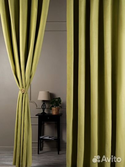 Шторы на люверсах канвас