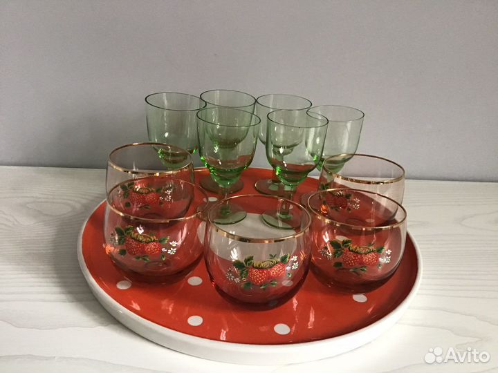 Бокалы цветное стекло