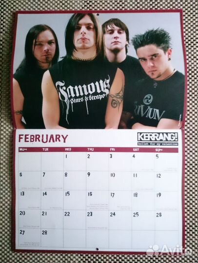 Kerrang Календарь за 2006 год