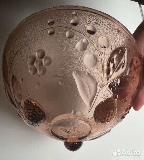 Ваза цветное стекло СССР