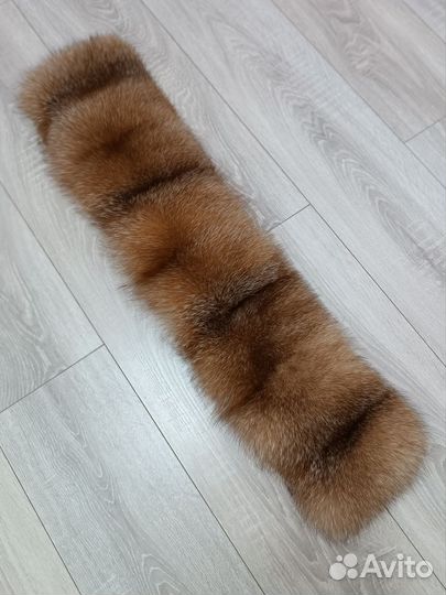 Шикарная большая опушка из натурального меха