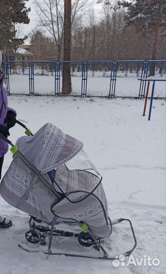 Детские санки коляска
