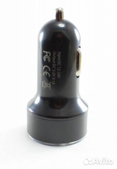 Автомобильное зарядное устройство 2 USB выхода 3A