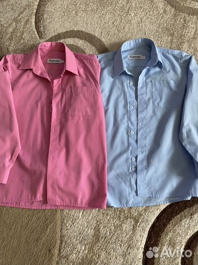 Рубашки 128-134; 140-146