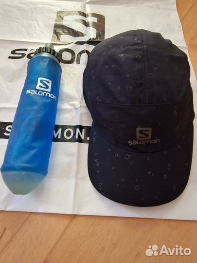 Кепка Salomon reflektive cap и футболка salomon