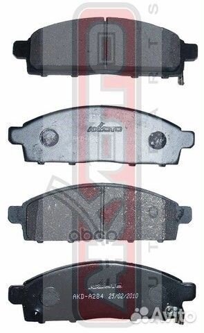 Колодки тормозные дисковые передние mitsubishi