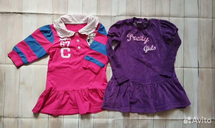 Пакет тёплых вещей на девочку 86