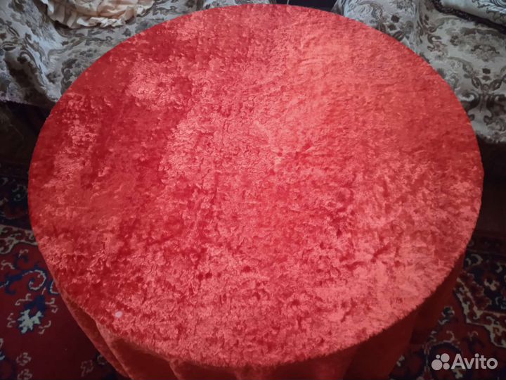 Скатерть плюшевая СССР винтаж