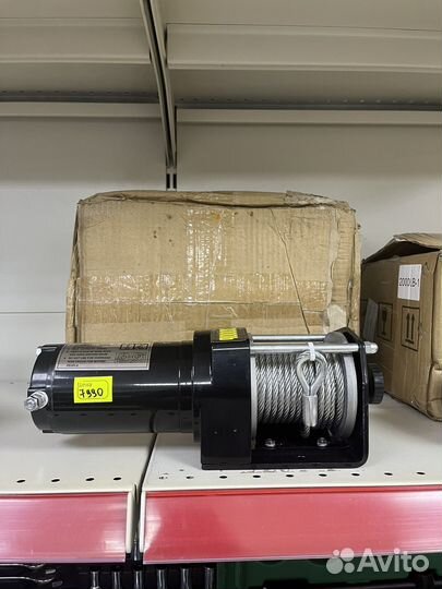 Лебедка Electric Winch 3000 lbs 12V стальной трос