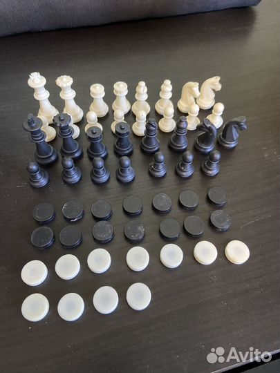Шахматы шашки нарды 3 в 1