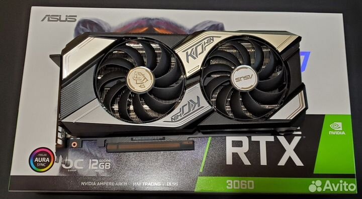 RTX 3060 12Gb (Гарантия) Asus K.O. (top)