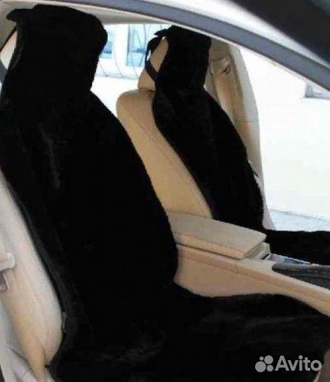 Меховые накидки на сидения натуральная овечья