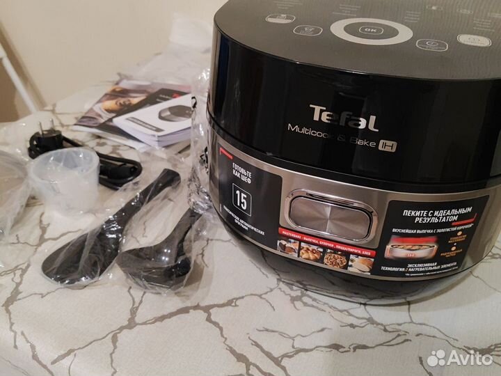 Мультиварка tefal rk908a32 чёрная