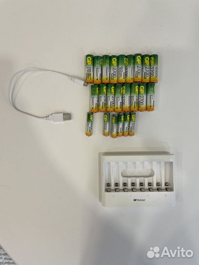 Аккумуляторные батарейки gp 2700 и gp 1000