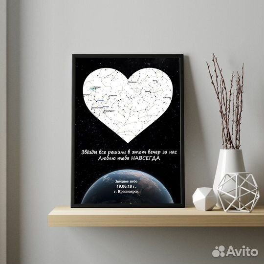 Звездное небо/подарок на 23 февраля и 8 Марта