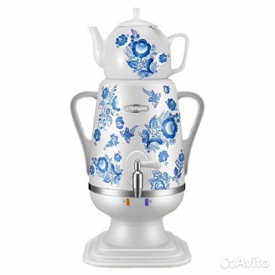 Самовар Добрыня. (термопот и чайник). Новый