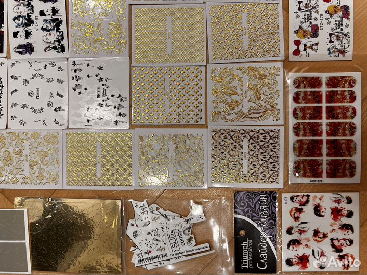 Дизайн ногтей(наклейки, слайдеры) более 90 шт