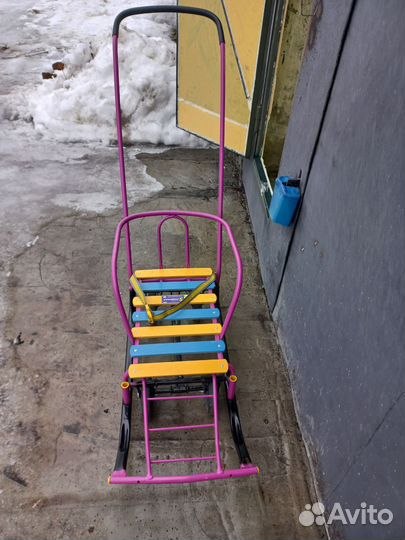 Детские санки с колесами