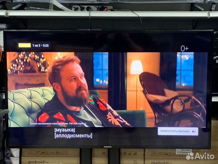 Жк-панель Samsung 55(140) /Android TV/Wi-Fi.Full H