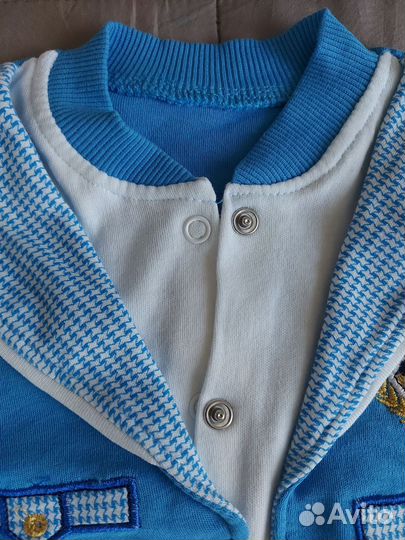 Комплект комбинезон и шапочка новые 68