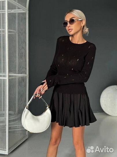 Стильный лонгслив dior 2 цв