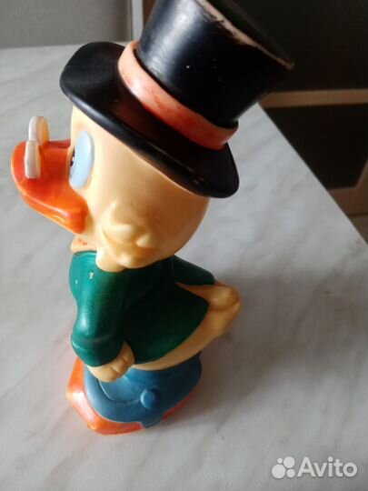 Резиновая игрушка Скрудж Макдак из 90-х винтаж